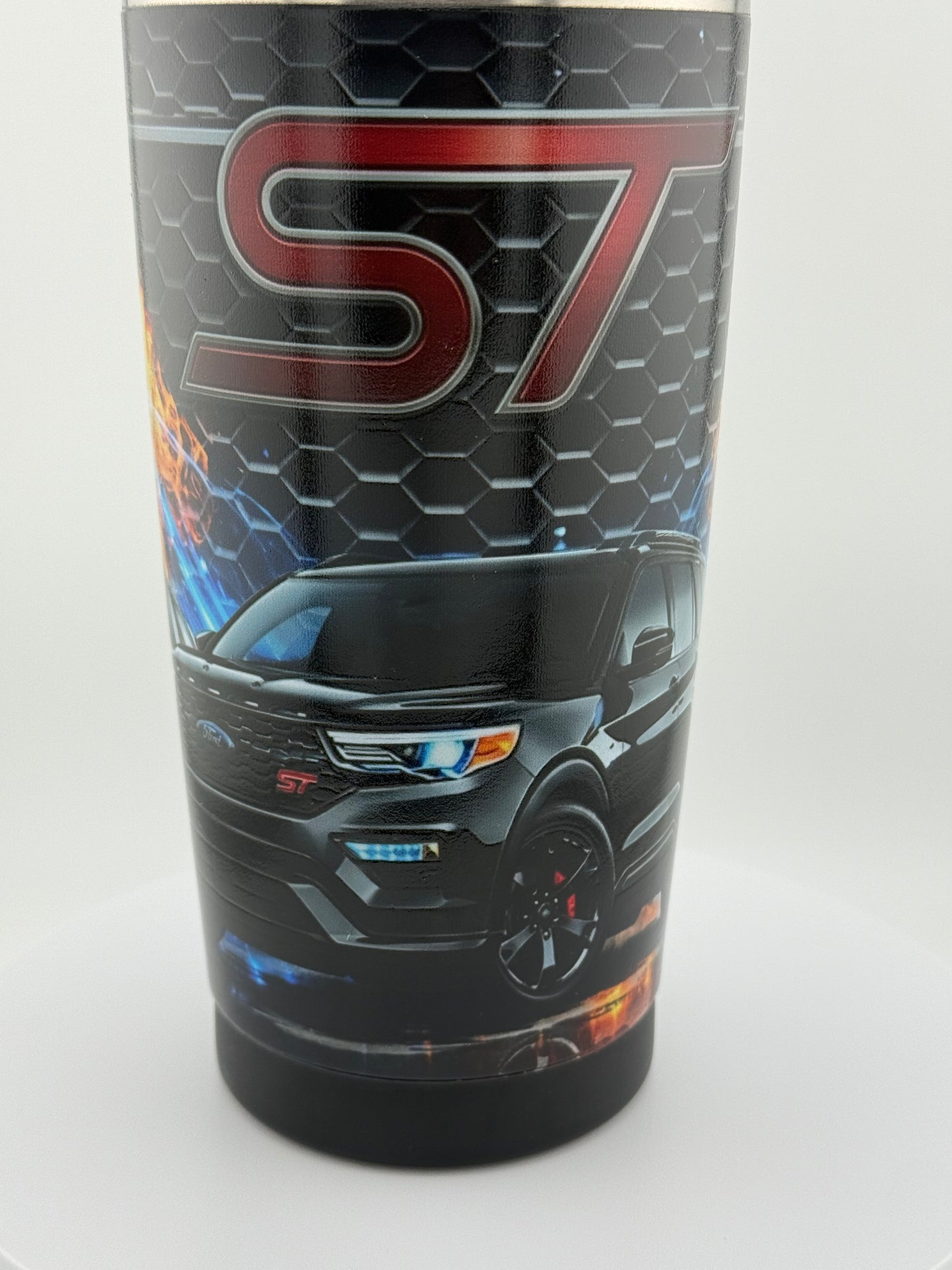 Explorer ST Inspired 20oz Stainless Steel Tumbler – Custom Automotive Design