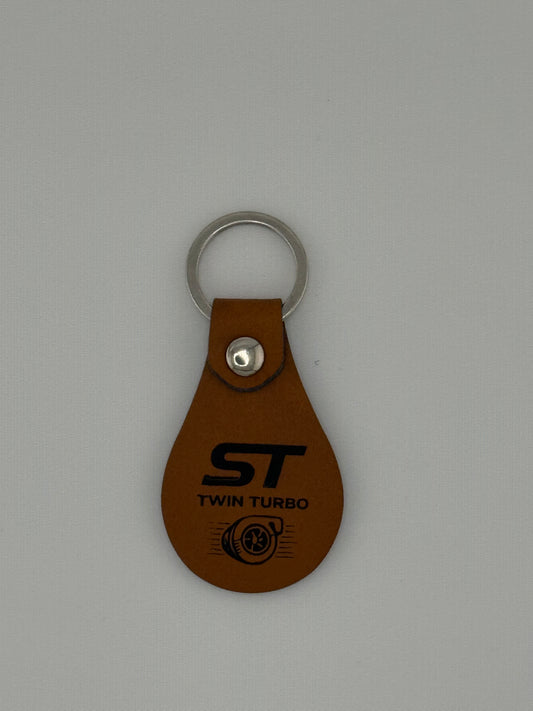 Laser Engraved Explorer ST inspired PU Leather Keychain – Turbo Key Tag