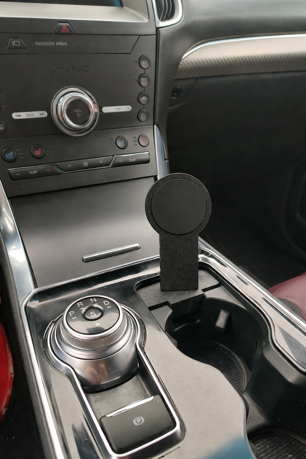 Magnetic Phone mount with wireless Charger for Ford Edge 2019-2024 - 3D Printed