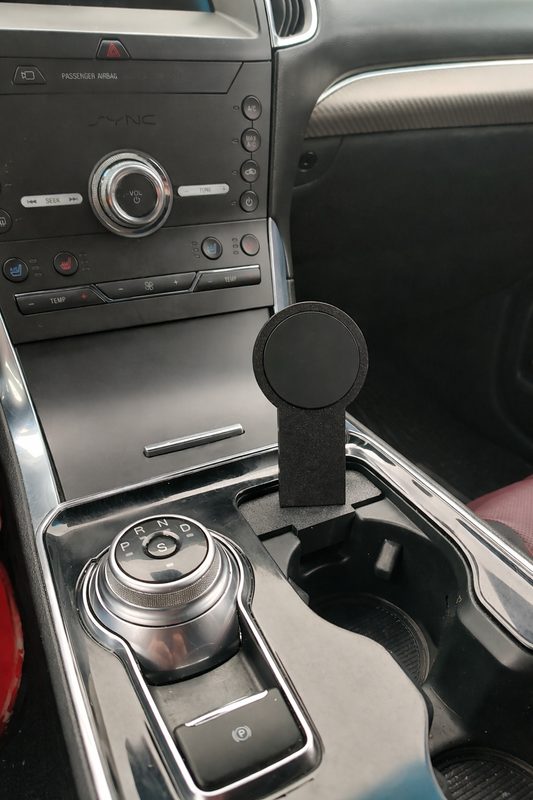 Magnetic Phone mount with wireless charger and integrated Wireless CarPlay for Ford Edge 2019-2024 - 3D Printed