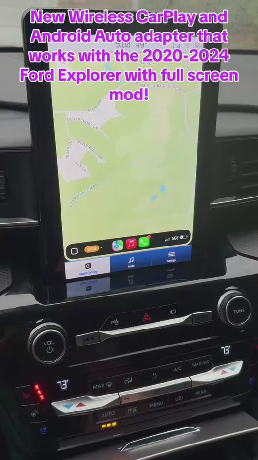 Wireless CarPlay & Android Auto Adapter — Universal Plug & Play (Works With 2020–2024 Ford Explorer Full Screen Mod!)